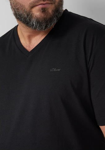 s.Oliver Men Big Sizes Shirt in Black