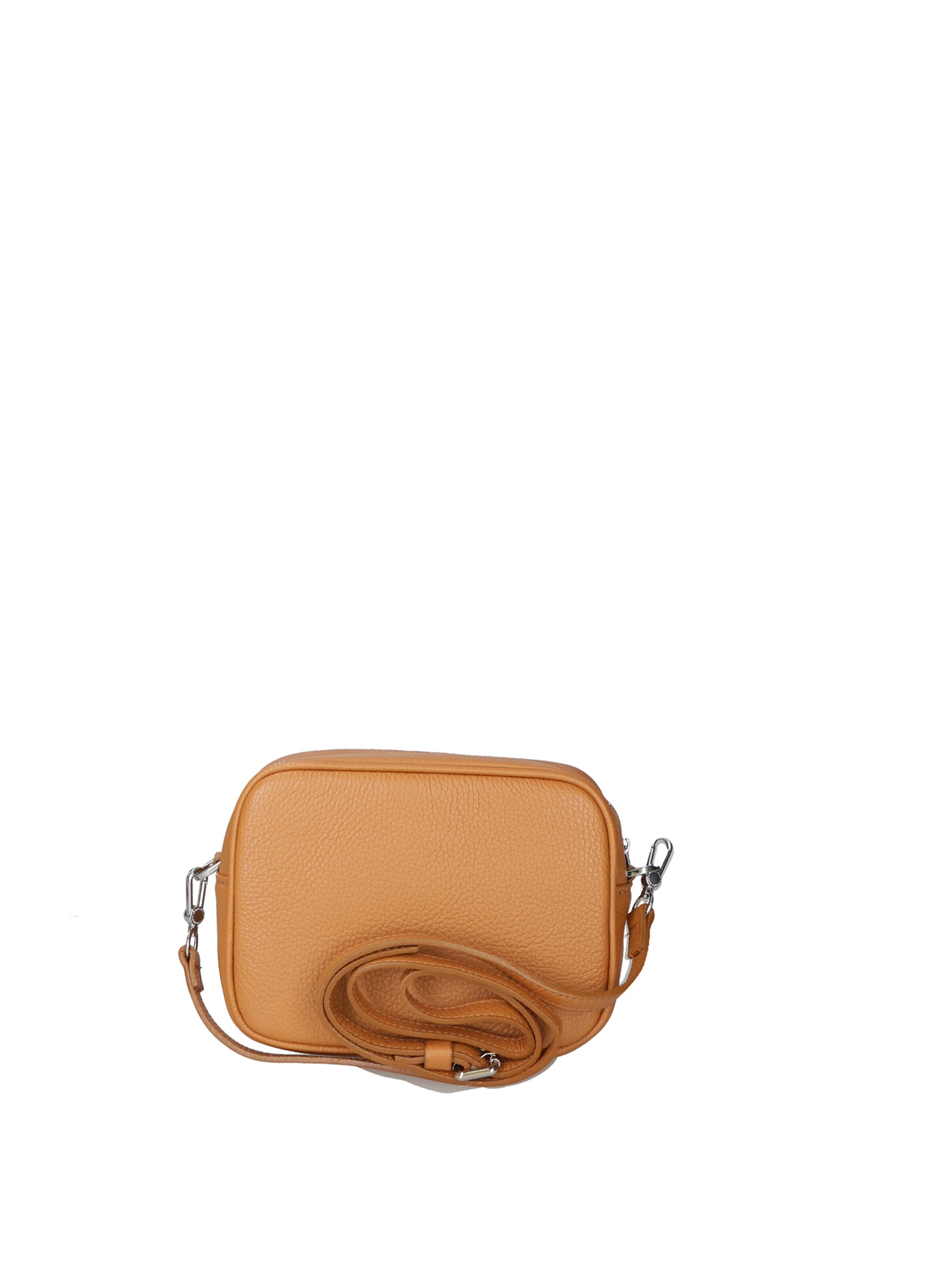 Borsa a tracolla 'Borsa a Tracolla Donna Pelle Virginia Rhinè Zip' di Virginia Rhinè in marrone