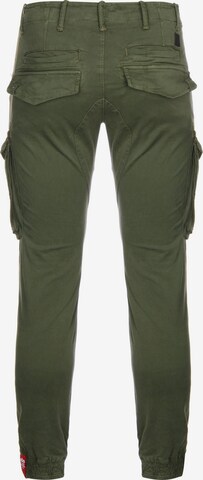 Slimfit Pantaloni cargo ' Spy ' di ALPHA INDUSTRIES in verde