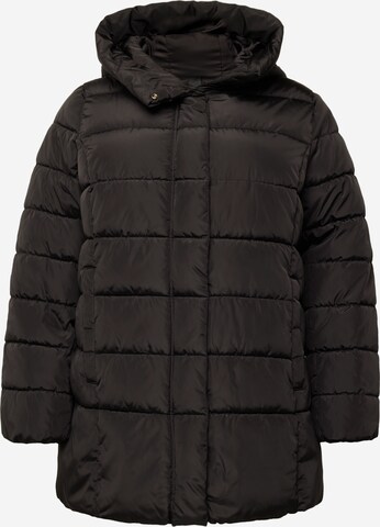 Manteau d’hiver 'NEW LINA' ONLY Carmakoma en noir : devant