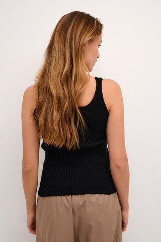 Cream Knitted Top 'Dela' in Black