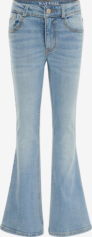 WE Fashion Flared Jeans 'Meisjes ' in Blauw: voorkant