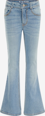 WE Fashion Flared Jeans 'Meisjes ' in Blauw: voorkant