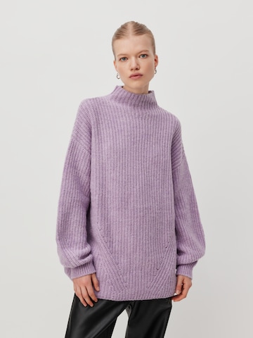 Pull-over oversize 'Anna' LeGer by Lena Gercke en violet : devant