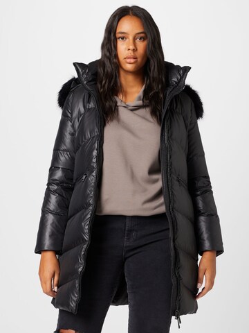 Manteau d’hiver Calvin Klein Curve en noir : devant