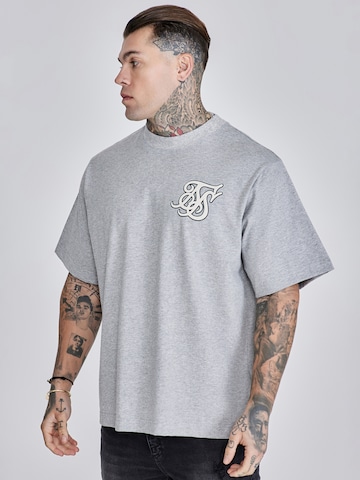 Maglietta di SikSilk in grigio: frontale