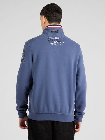 CAMP DAVID - Sudadera con cremallera 'Alaska Ice Tour' en azul
