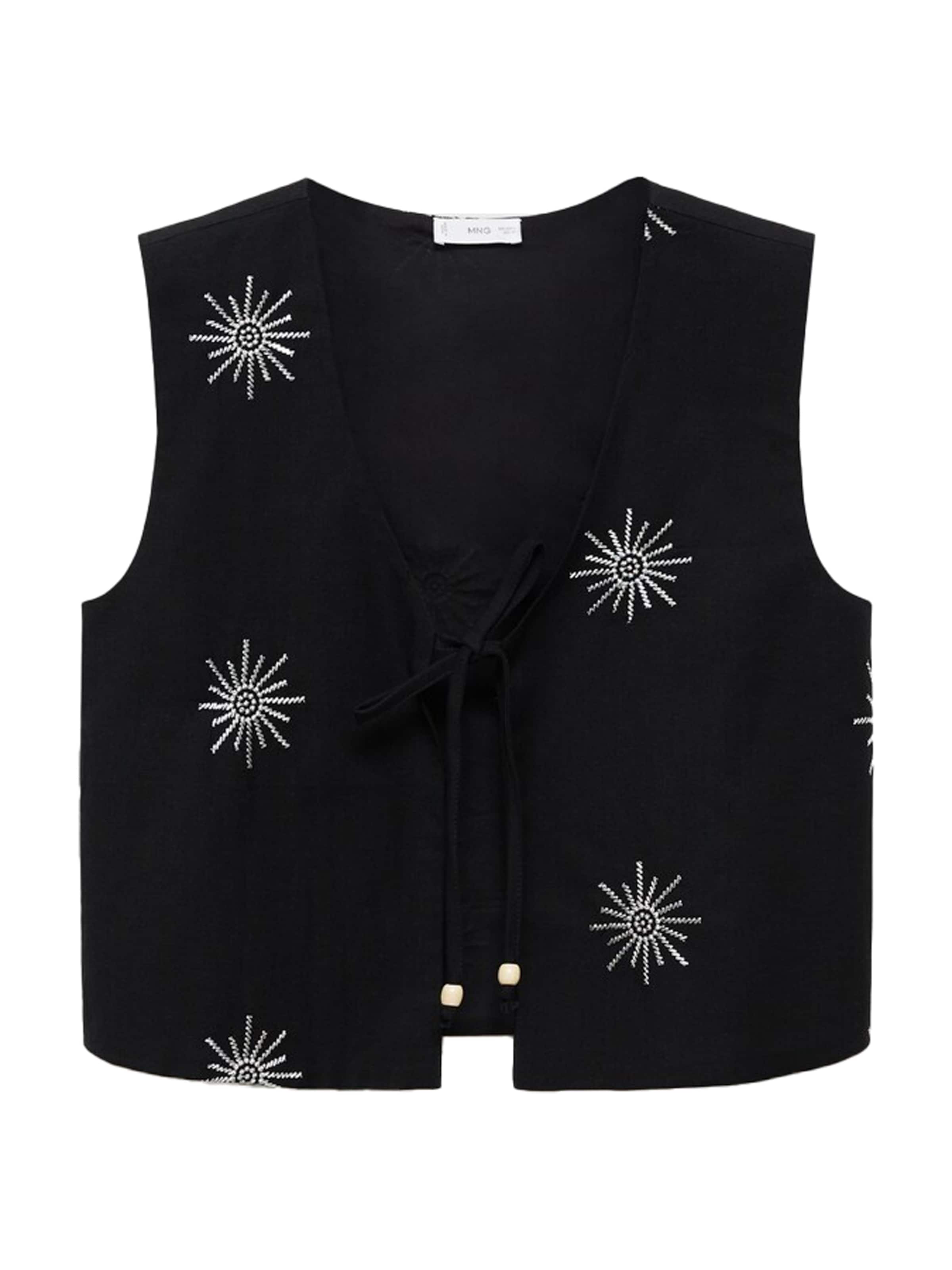 MANGO TEEN Mellény 'Sunt' - fekete: elől