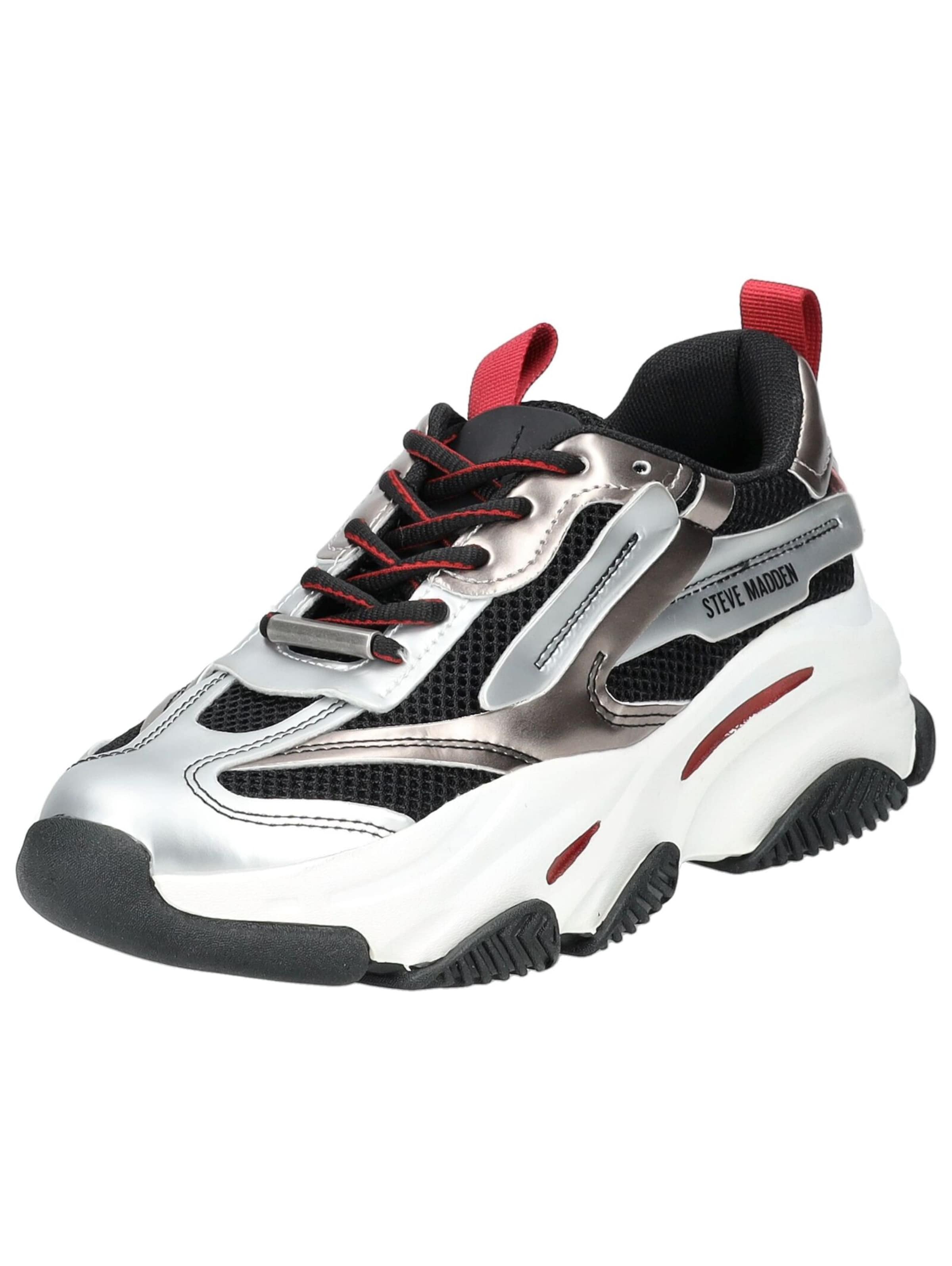 Sneaker bassa 'POSSESSION-E' di STEVE MADDEN in argento: frontale