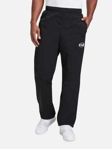 FILA regular Παντελόνι 'LUGANO' σε μαύρο: μπροστά