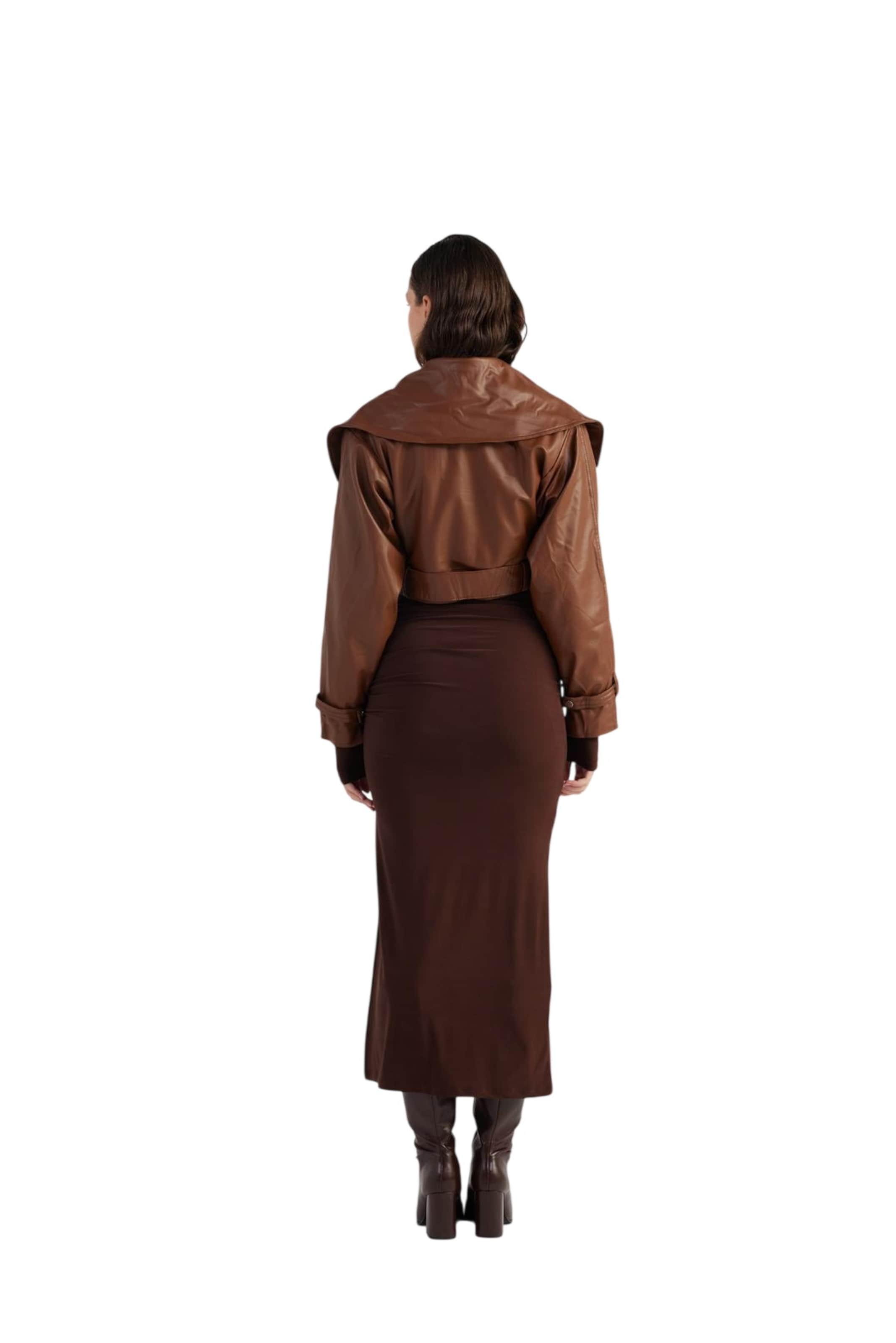 HOLLY LOLLY Between-Season Jacket in Brown