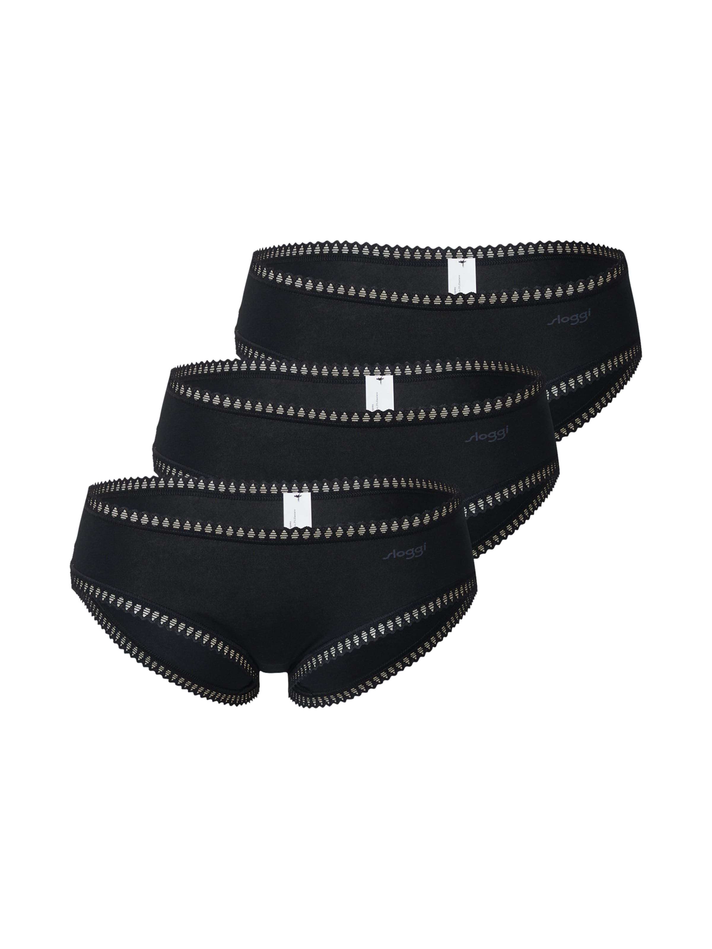 SLOGGI Слип 'Go Crush' в черно: отпред