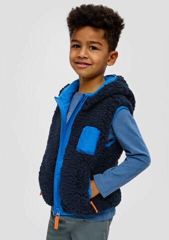 s.Oliver Bodywarmer in Blauw: voorkant