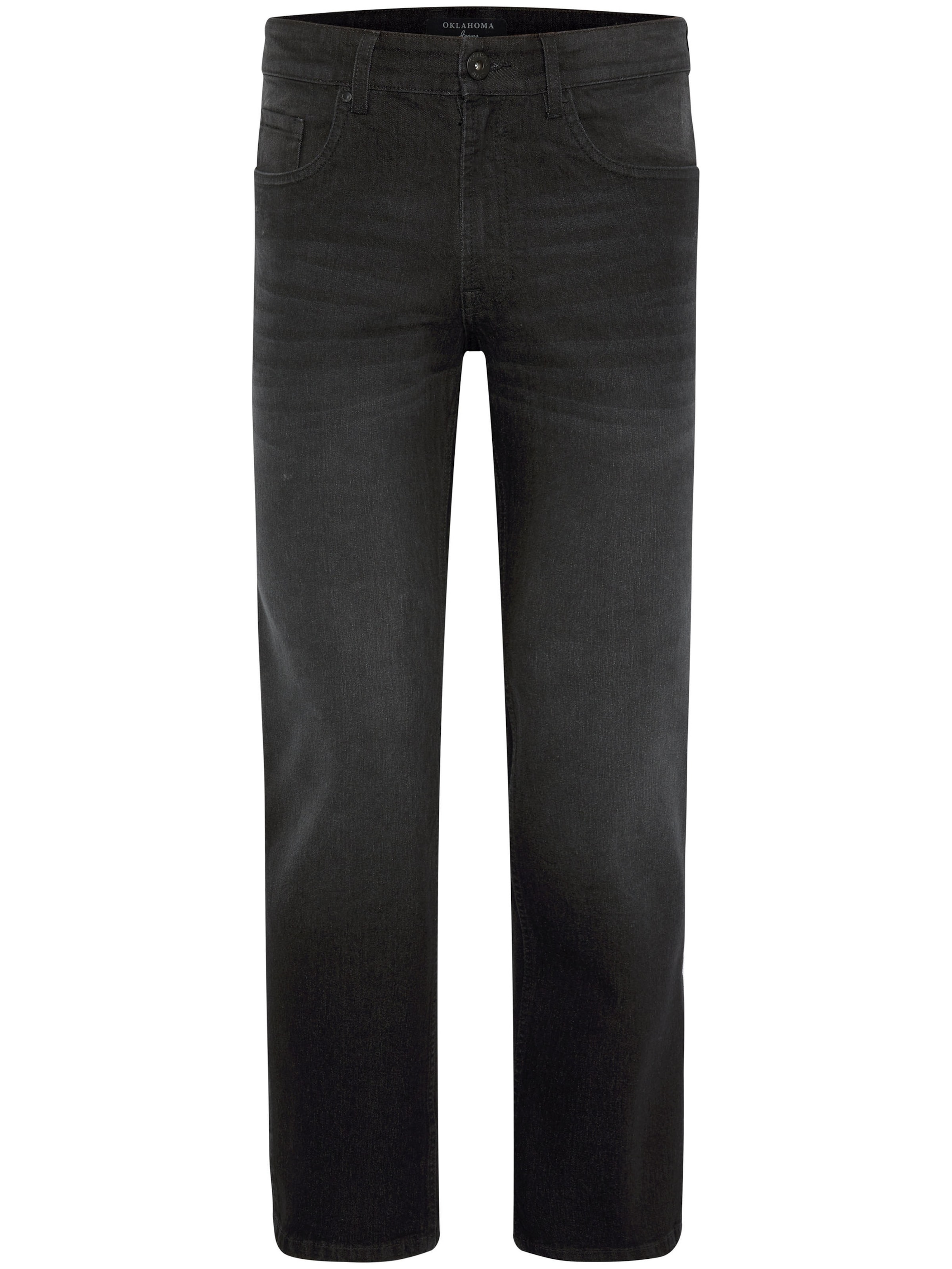 Oklahoma Jeans Regular Jeans in Schwarz: Vorderseite