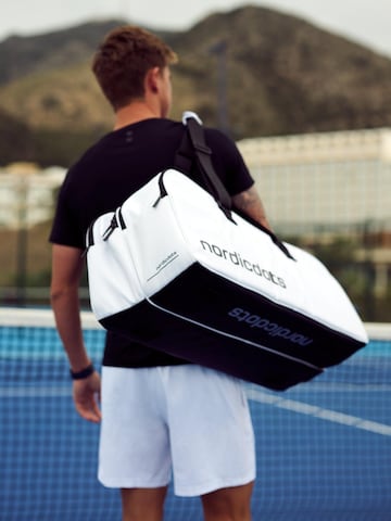 nordicdots - Bolsa de deporte 'Tennis 10' en blanco