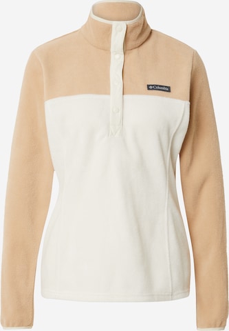 COLUMBIA Athletic Sweater 'Benton Springs' in White: front