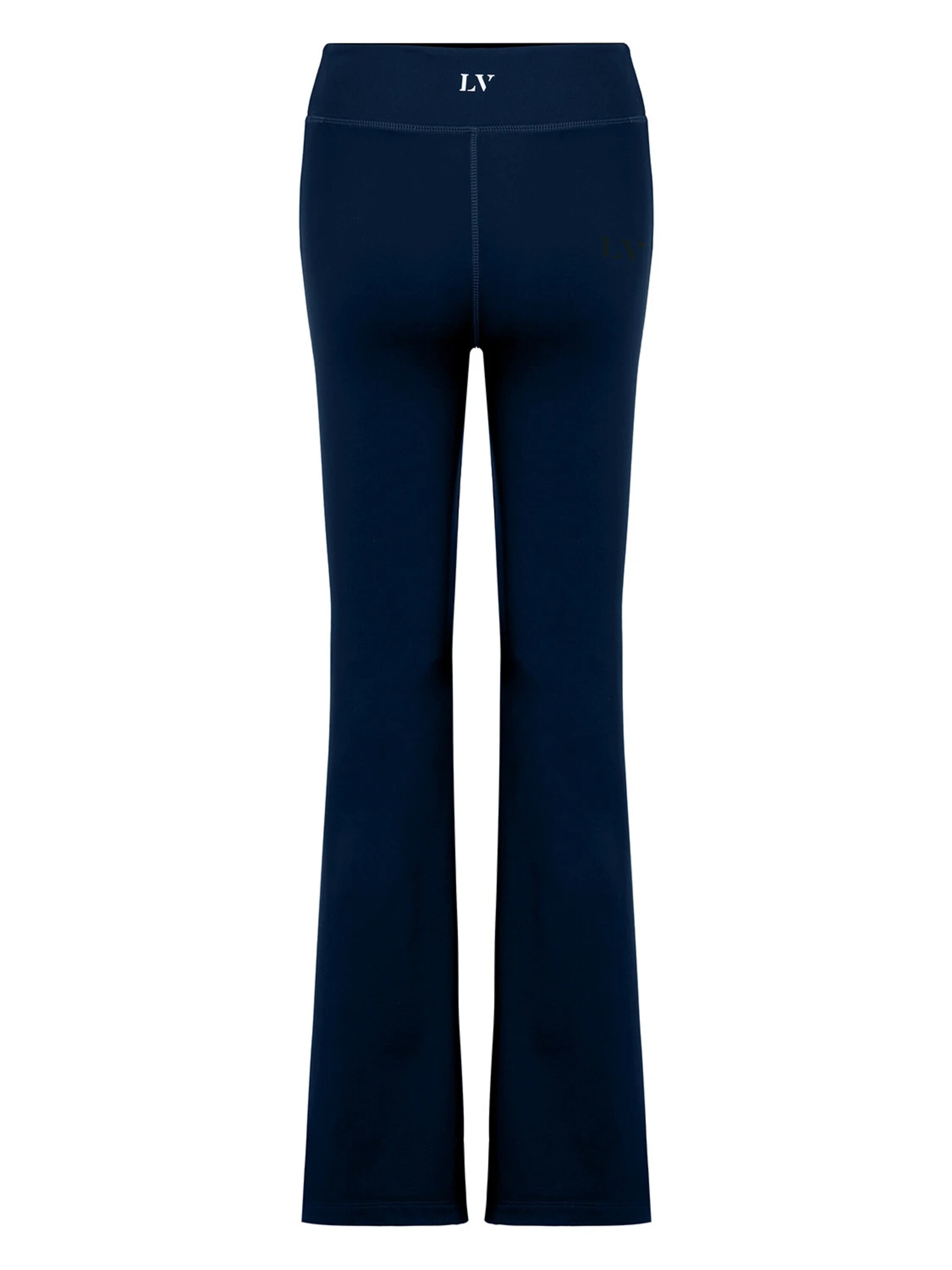 La V Flared Sportbroek 'Flared sportlegging Fleur' in Blauw