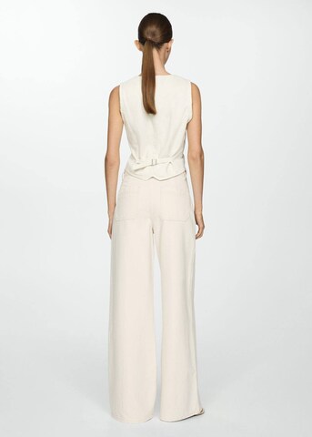 MANGO Wide Leg Jeans 'Emma' in Weiß