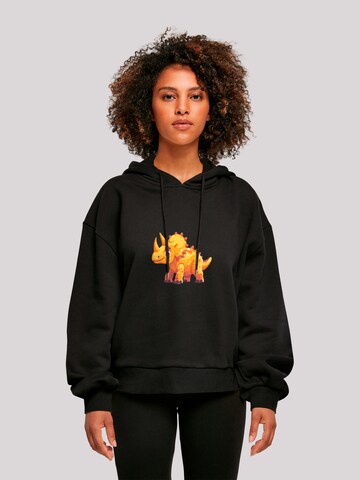 Sweat-shirt 'Cute Triceratops Dinosaur Toy' F4NT4STIC en noir : devant