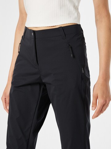 JACK WOLFSKIN Regular Outdoor Pants 'TASMAN' in Black