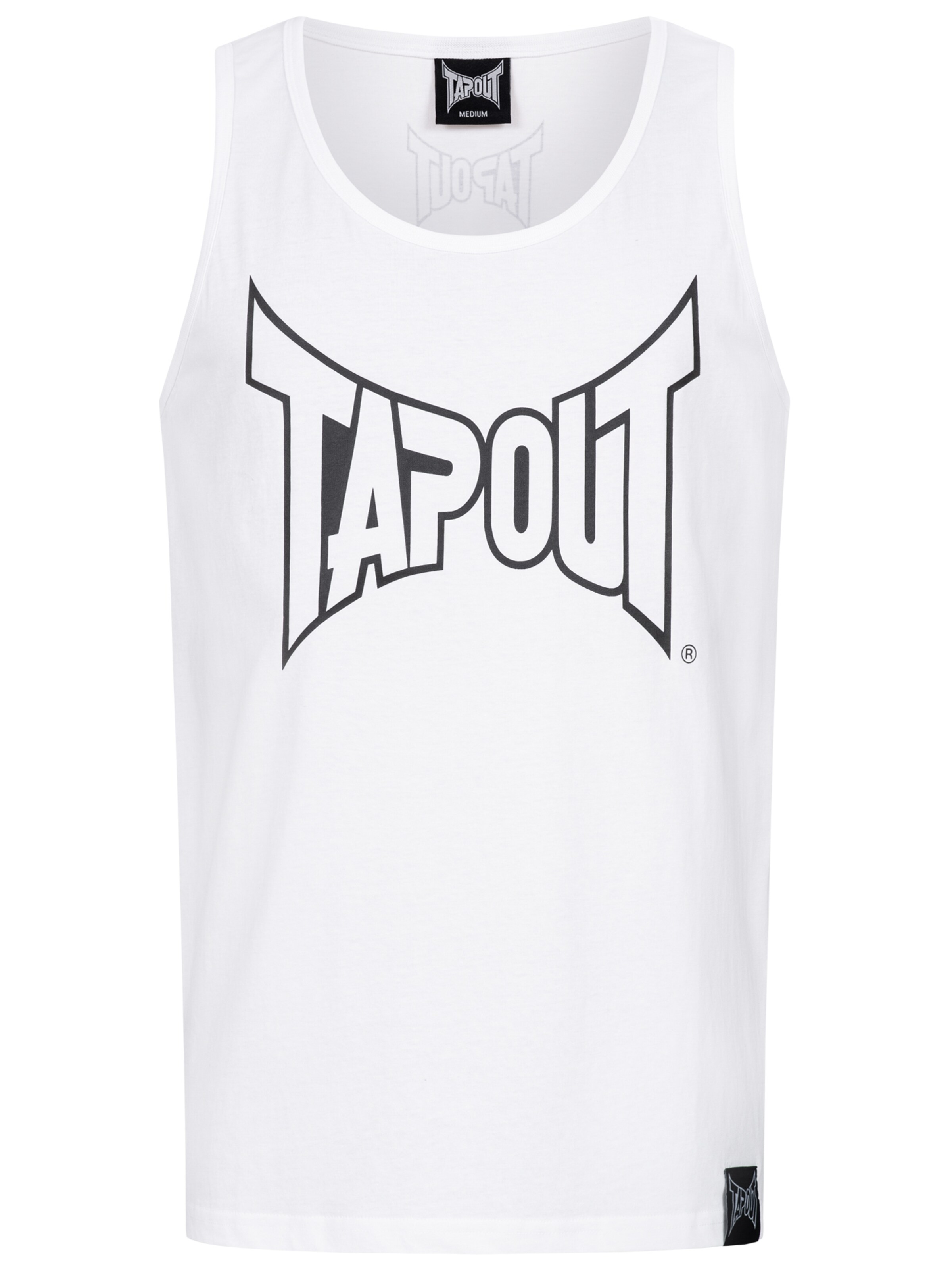 Tapout Μπλουζάκι 'Tipton Singlet' σε λευκό: μπροστά