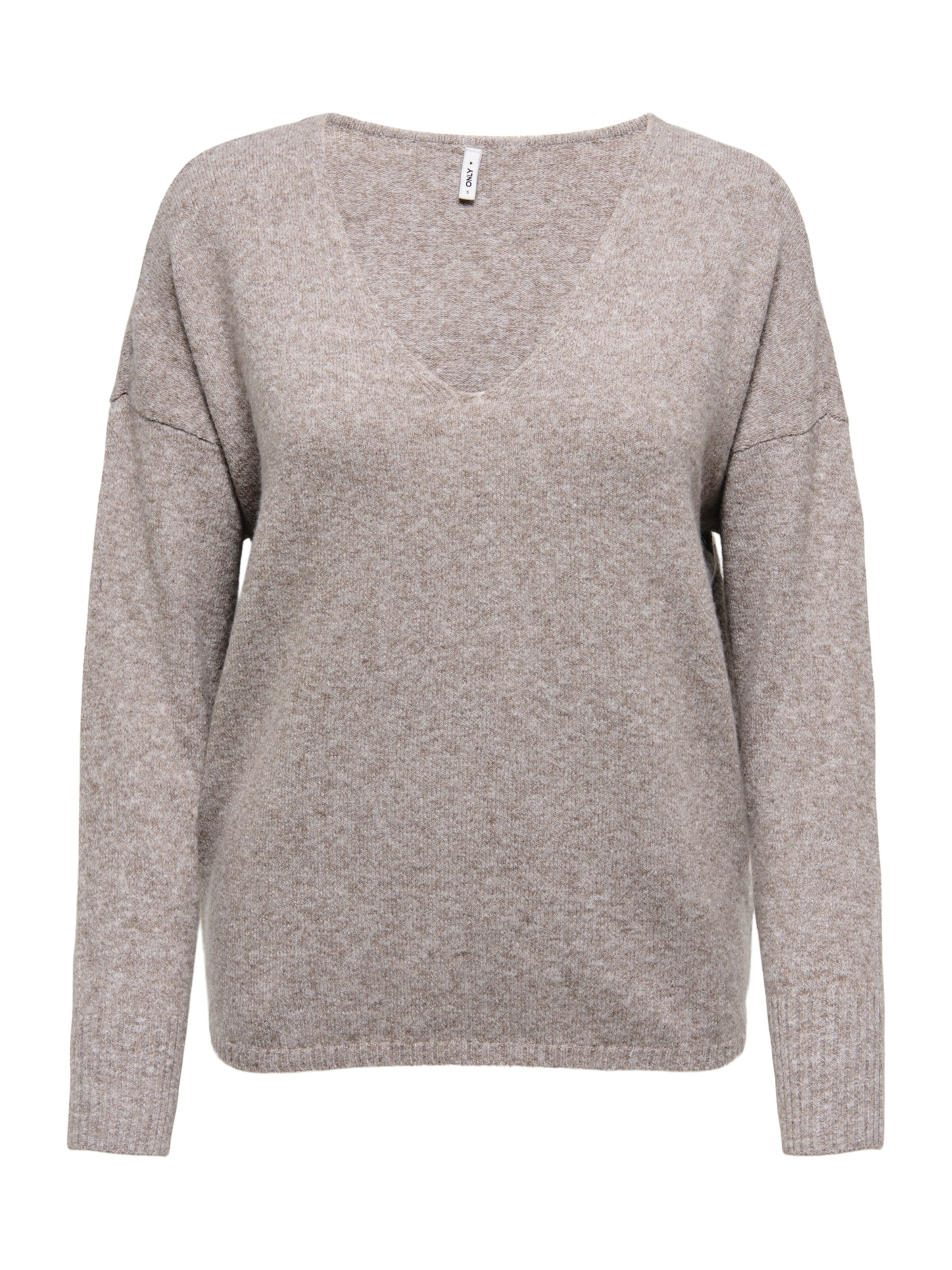 ONLY Pulover 'ONLRICA' | rjava barva: sprednja stran