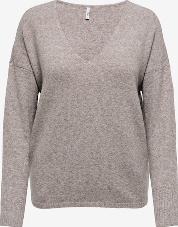 ONLY Свитер 'ONLRICA' в Коричневый: спереди