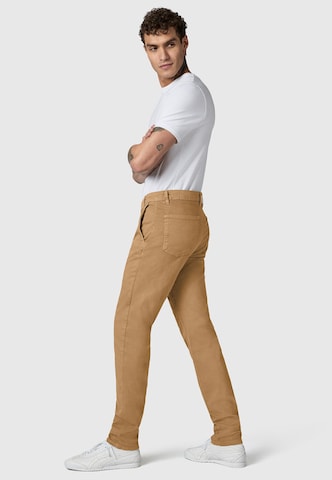 Coupe slim Pantalon chino 'Solon' Peak Time en marron