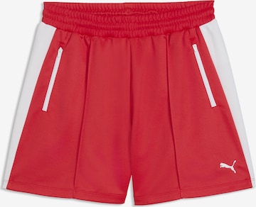 PUMA Sporthose 'T7' in Rot: Vorderseite