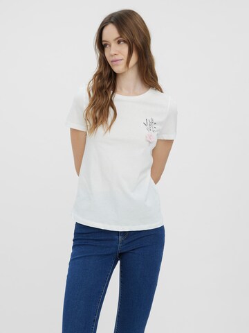 VERO MODA Shirt 'AYA FRANCIS' in Wit: voorkant