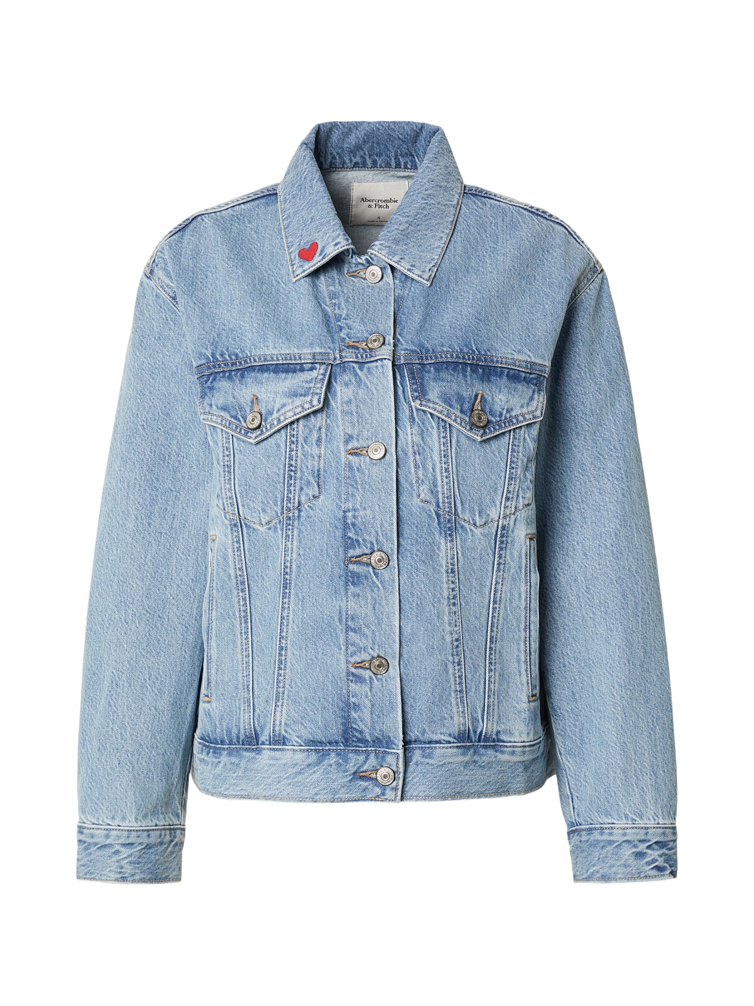 Abercrombie & Fitch Демисезонная куртка в Джинсовый синий, Обзор товара