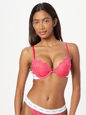 GUESS Push-up Bra 'BELLE' in Pink: front