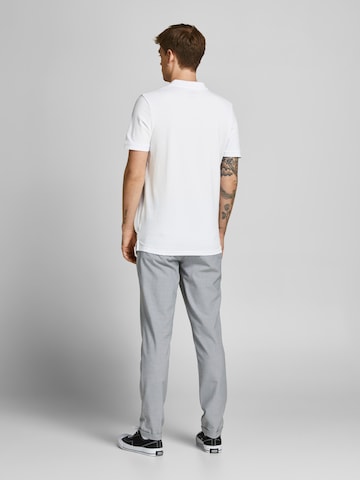 JACK & JONES Poloshirt 'Shark' in Weiß