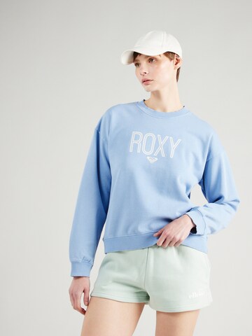 ROXY Sweatshirt 'UNTIL DAYLIGHT' in Blauw: voorkant