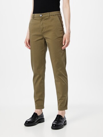 BOSS Slimfit Chino hlače 'Tachini2-D' | zelena barva: sprednja stran