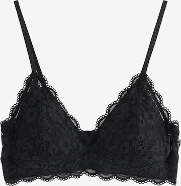 Lindex Треугольник Бюстгальтер в Черный: спереди