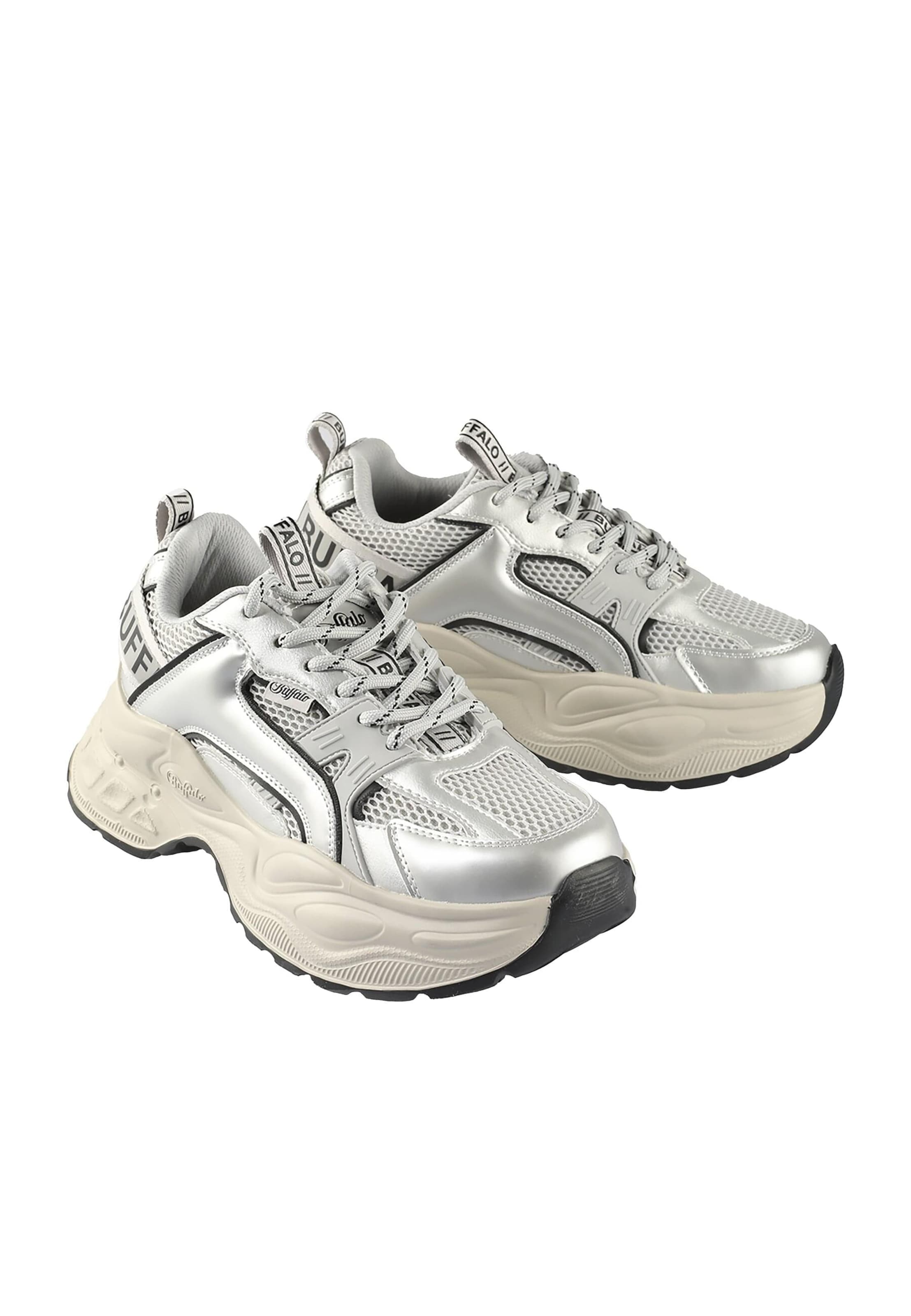 Baskets basses BUFFALO en argent