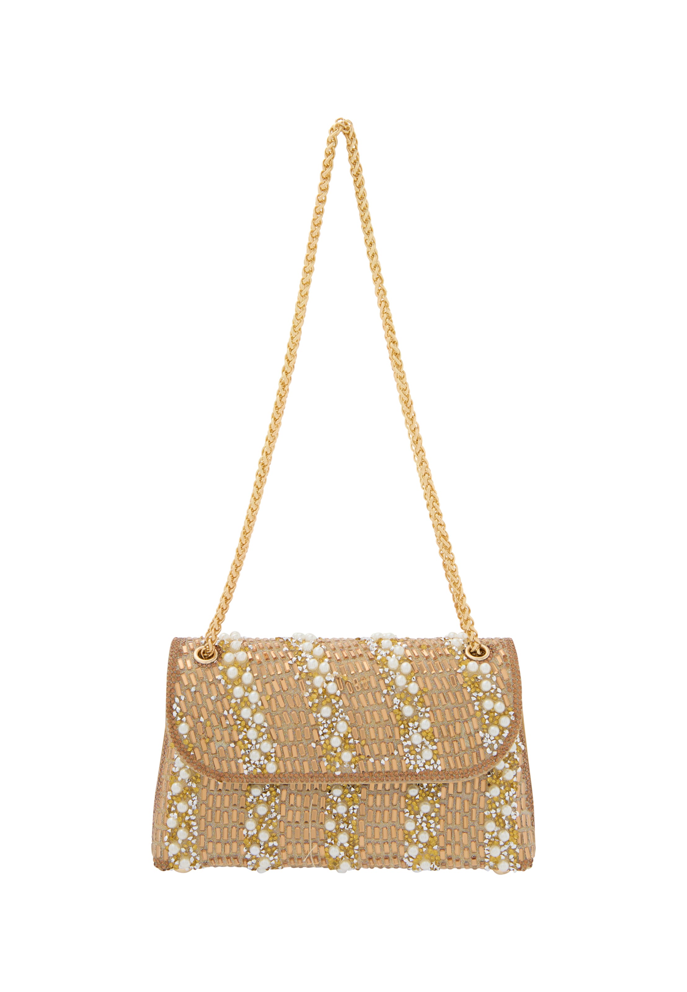 faina Taška cez rameno - zlatá / perlovo biela, Produkt