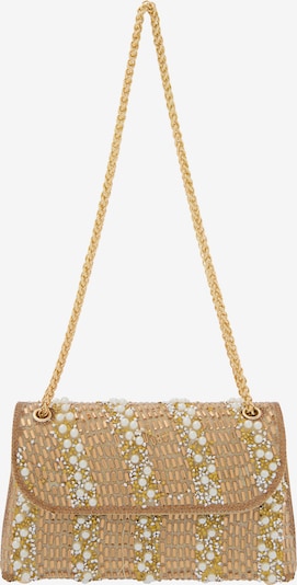 NAEMI Olkalaukku värissä vaaleanruskea / tummankeltainen / kulta / helmenvalkoinen, Tuotenäkymä