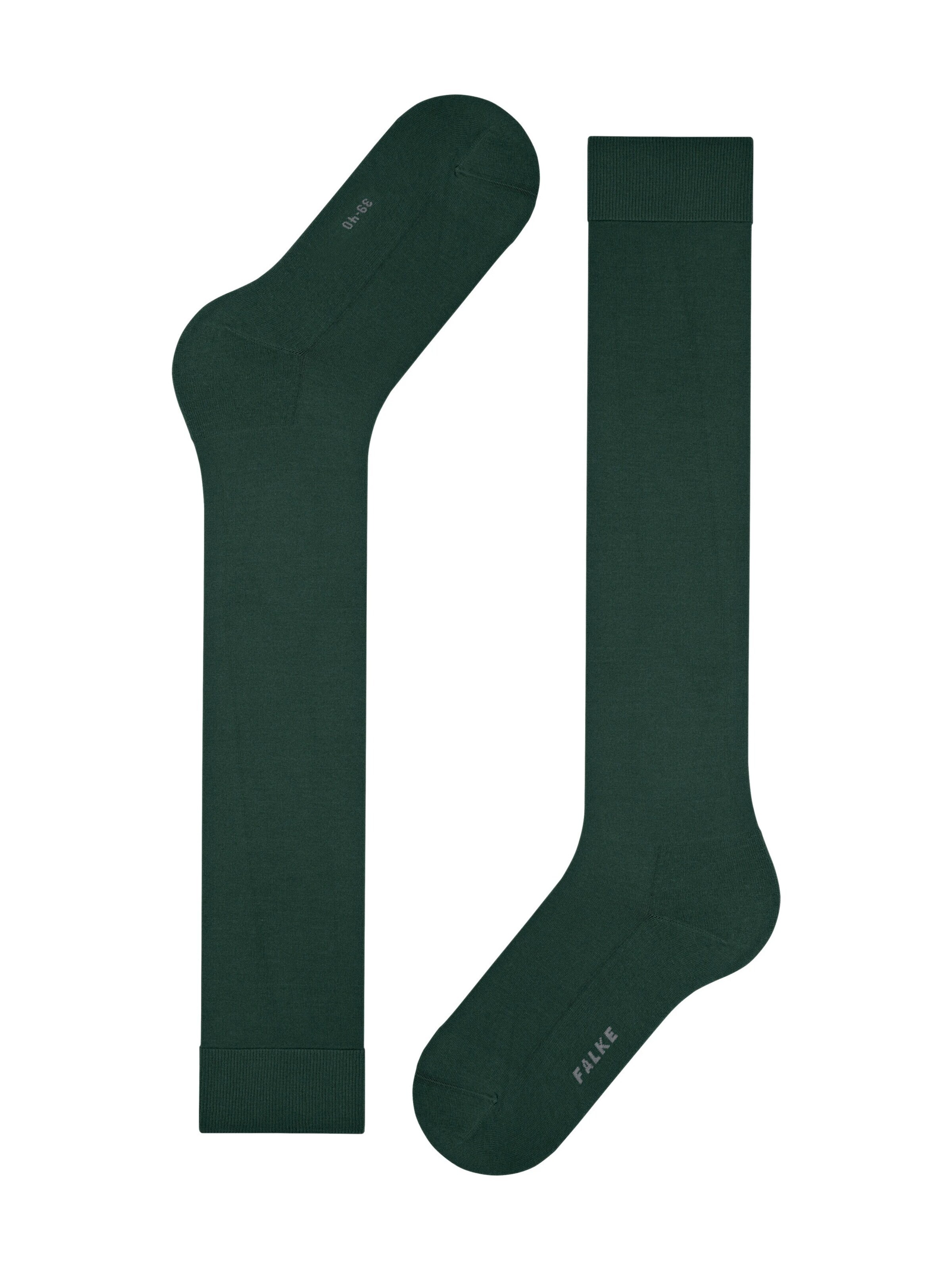 FALKE Knee High Socks 'ClimaWool' in Green