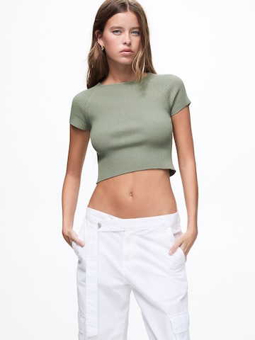 Pull&Bear Trui in Groen: voorkant