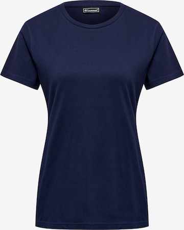 Hummel Shirt in Blauw: voorkant