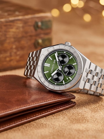 CERRUTI 1881 Zegarek analogowy 'Function watch Ravello' w kolorze srebrny