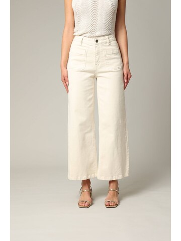 Deeluxe Wide Leg Jeans 'LILOO' in Weiß: Vorderseite