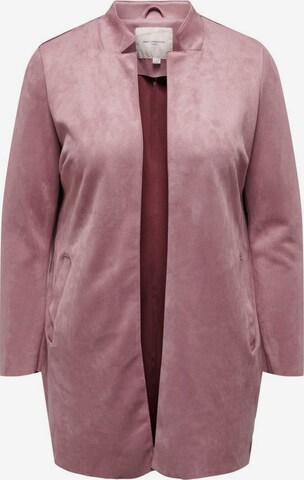 Manteau mi-saison ONLY Carmakoma en rose : devant