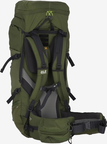 JACK WOLFSKIN Sports Backpack 'Highland Trail 55' in Green