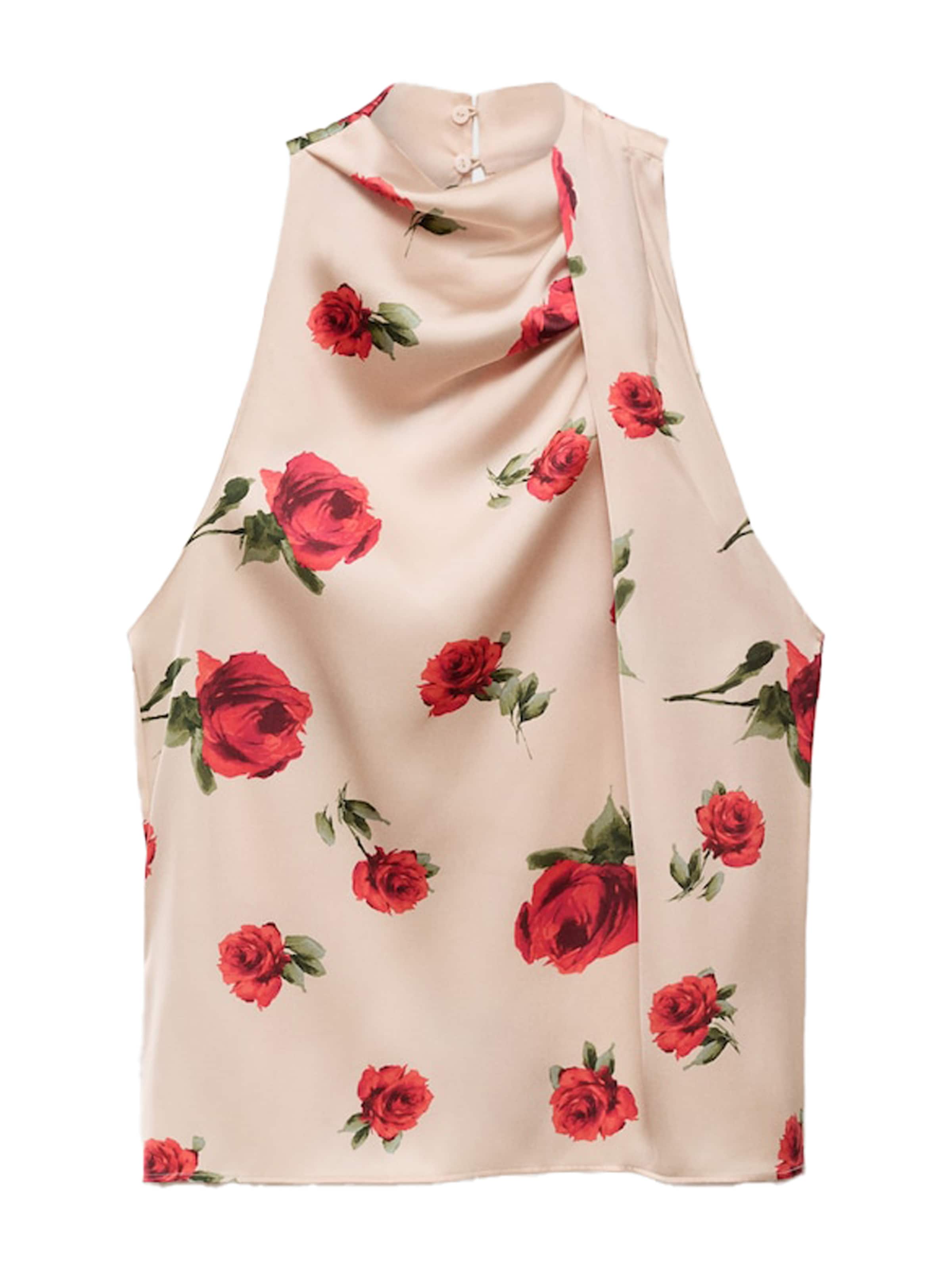 MANGO Blúz 'ROSE' - bézs: elől