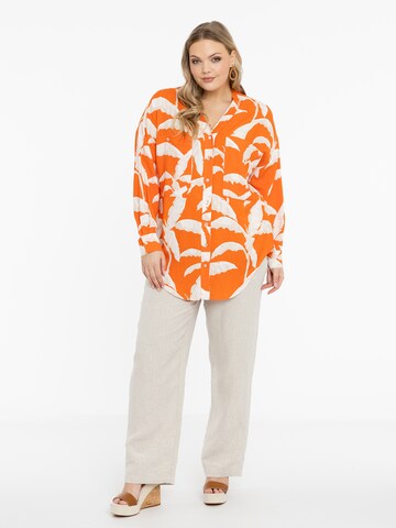 Yoek Bluse in Orange