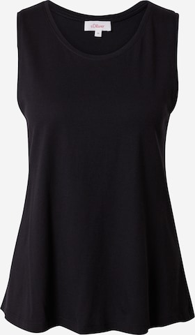 Top di s.Oliver in nero: frontale