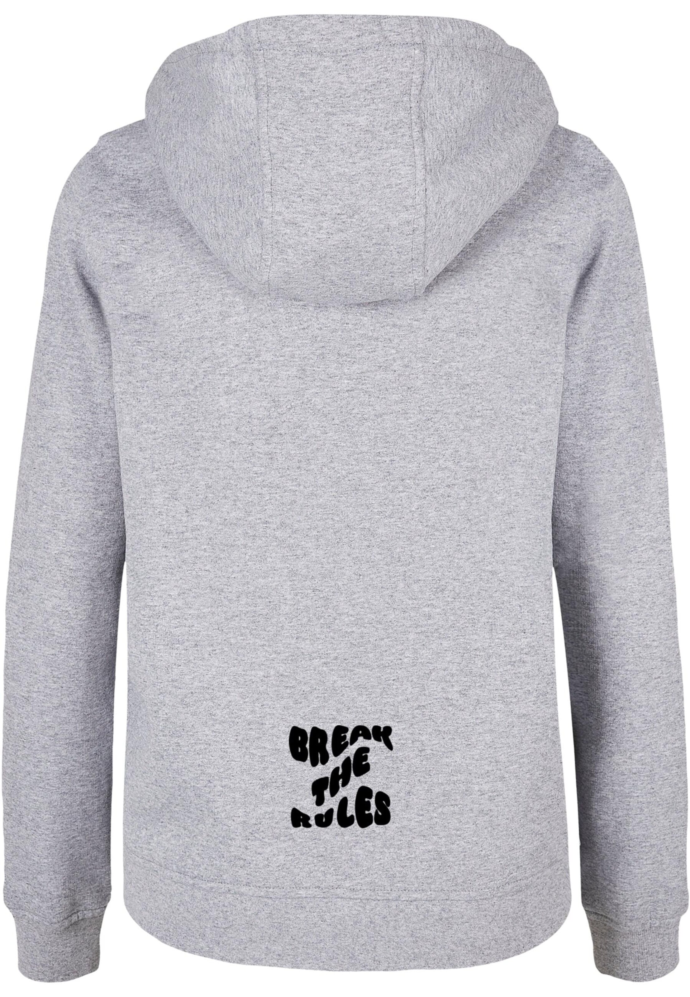 Merchcode Sweatshirt 'Break The Rules' in Grey